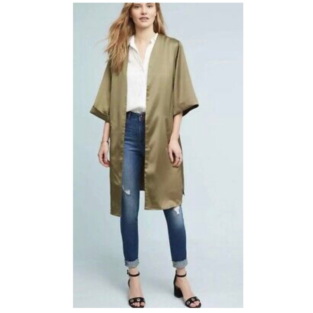 Anthroplogie embroidered Kimono - Picture 2 of 5